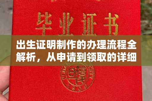 广饶出生证明制作的办理流程全解析，从申请到领取的详细指南