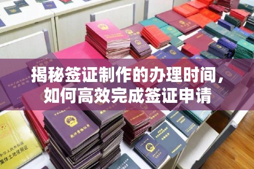 广饶揭秘签证制作的办理时间，如何高效完成签证申请