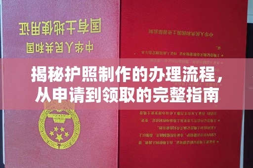 广饶揭秘护照制作的办理流程，从申请到领取的完整指南